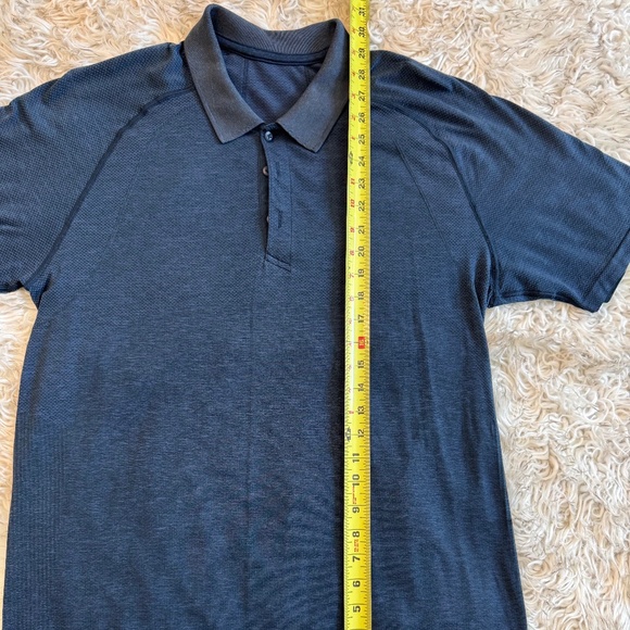 Lululemon Blue SS Metal Vent Tech Polo Shirt - Picture 3 of 3